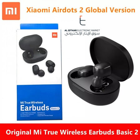 شاومي | الاصلي سماعة بلوتوث Xiaomi | Redmi AirDots 2 Bluetooth Earphone 5.0 Mi Earbuds Basic 2 TWSEJ061LS