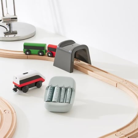 ايكيا | شاحن بطاريات صغيرة وكبيرة IKEA | STENKOL | AA AAA Battery Charger