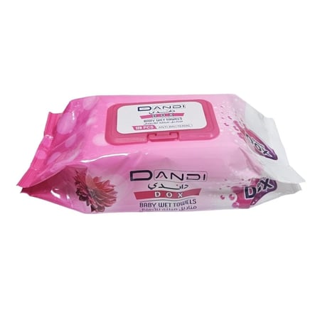 داندي دوكس | كرتون مناديل مبللة للاطفال | مضاد للبكتيريا | ساكورا | 120 منديل | 24 علبة