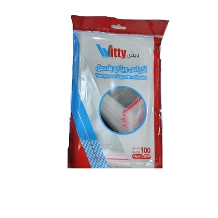 ويتي | اكياس شفاف بلاصق | مقاس 12x18 سم | 100 حبة | كرتون | 60 شدة | رقم WI-0081