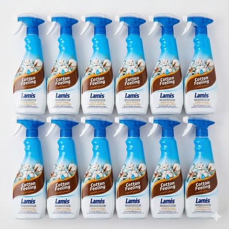 لميس | كرتون بخاخ معطر مفارش | زهرة القطن | 450 مل | 12 حبة | LMCF12