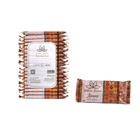 اسوارة النور | كرتون مناشف مناديل مبللة معطرة ياسمين شدة 25 حبة 20 شدة ENJS25-20