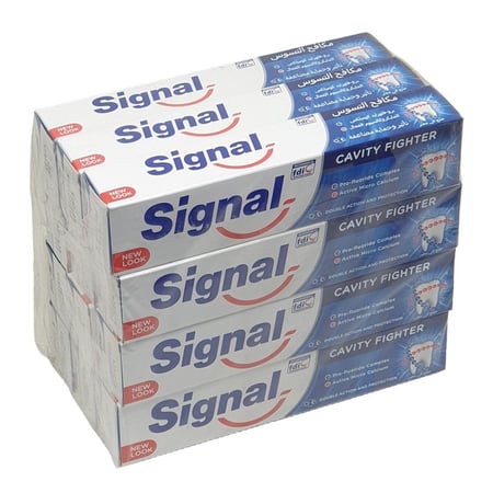 سيجنال | معجون اسنان | مكافح التسوس | 120 مل | 12 حبة