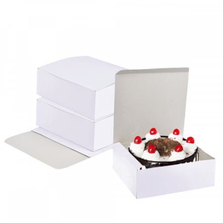 جواد | علب كيك ورقية | ابيض | 7x17x17 سم | كرتون | 400 حبة
