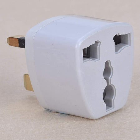 مقبس كهرباء عالمي محول طاقة التيار المتردد قسام Universal AU US EU to UK AC Power Plug Travel Adapter Outlet Converter Socket