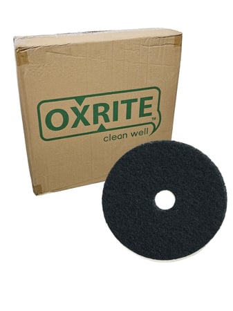 النعيمي | اوكسرايت | وسادة اسفنج تلميع للصيانة | اسود | 17 انش | 43 سم | كرتون | 5 حبة