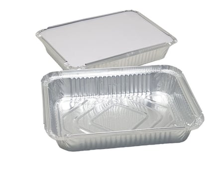 اساس | شدة صحون قصدير مع غطاء | 100 حبة | رقم 1003 | رقم 1135