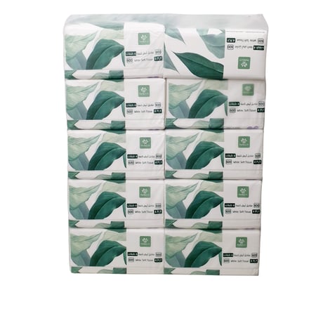 مثالية | شدة مناديل هدب 600 | 10 علب | 6,000 منديل وجه | 4 طبقات متين ناعم واقتصادي