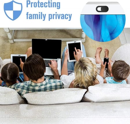 سكاي تاتش | غطاء كاميرا جوال تابلت لابتوب منزلق اسود لحماية الخصوصية Sky Touch | Webcam Phone Tablet Laptop Camera Sliding Cover