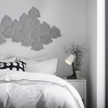 مصباح مكتب رمادي غامق / ابيض Work Lamp Dark Grey White