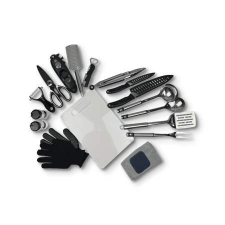 طقم الكشتة المتكامل - مجموعة أدوات للرحلات 18 قطعة