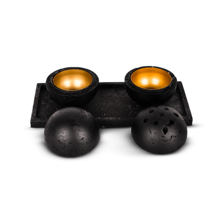 مبخرة "جُمان" – طقم ترافرتين أسود فاخر