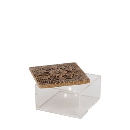 طقم مبخرة بتصميم عصري ونقش هندسي - فاتح