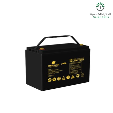 بطارية فيتنامي جل شحن عميق 100 امبير 12 فولت عريض