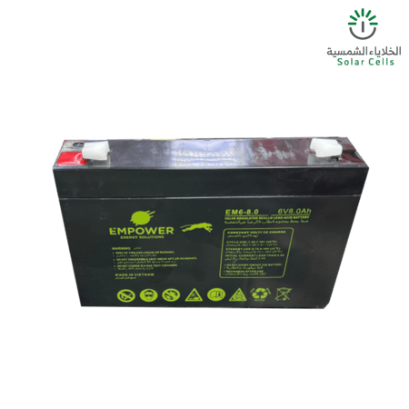 بطارية  ام باور 6V-8Ah جل