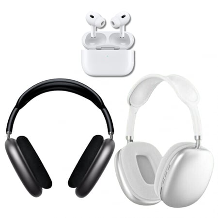 سماعتين p9اصلية وسماعة ايربودز لاسلكية