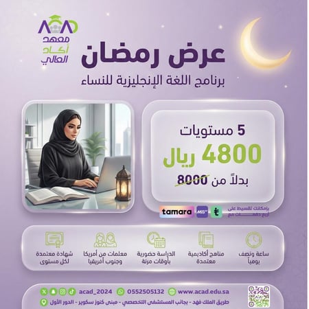 خمسة مستويات لغة إنجليزية للنساء