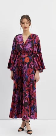 فستان ملون ( تسليم فوري)