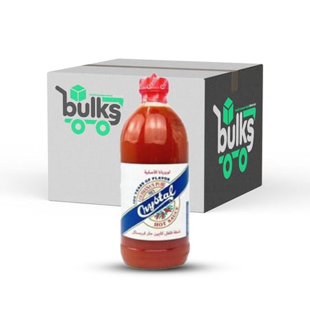 كريستال شطة زجاج 474 غم - كرتون 12 حبه