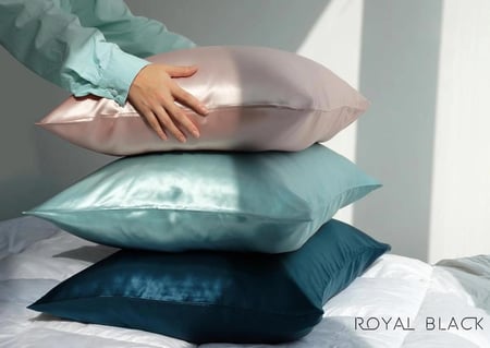 زوج أغطية وسادة الحرير