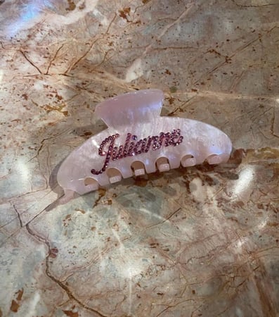 Custom hair clip + hair brush