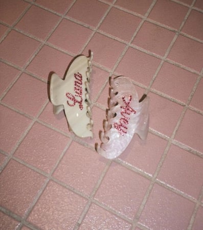 Custom hair clip + hair brush