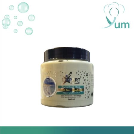 ماسك الطين للوجه بخلاصة البحر الميت من إكسبرت بحجم 500 مل