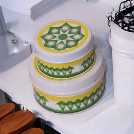 مطابق غضار أخضر من اواني ماس