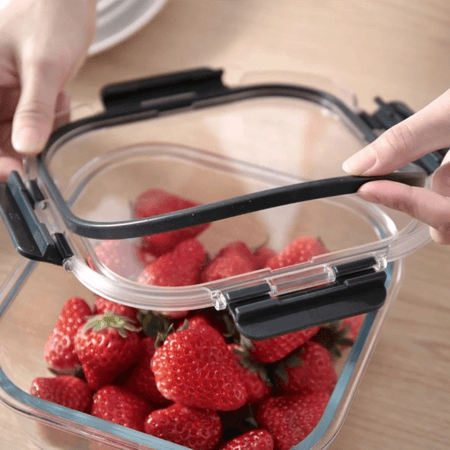 طقم علب حفظ الطعام المربعة