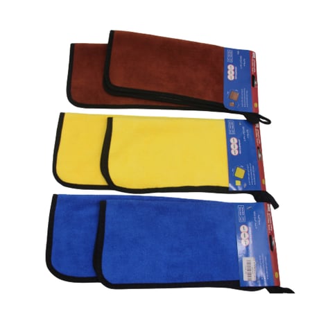 منشفة تنظيف سيارات بمقاس صغير ومقاس كبير لتحكم أفضل حبة واحدة شد الحبة قطعتان