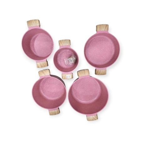 طقم قدور جرانيت وردي اواني ماس افضل متجر اواني منزلية بالرياض