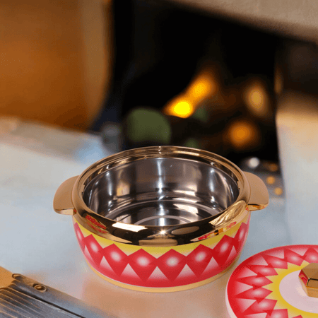 طقم حافظات طعام غضار احمر