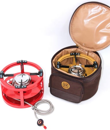 موقد غاز محمول متين وقابل للطي مع جراب ذو جودة ممتازة واحد حبة