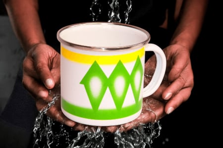 كوب غضار اخضر