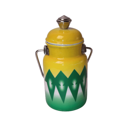 سطل غضار اخضر ماعون حليب صغير