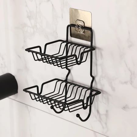 حامل صابون معلق مزدوج الطبقات