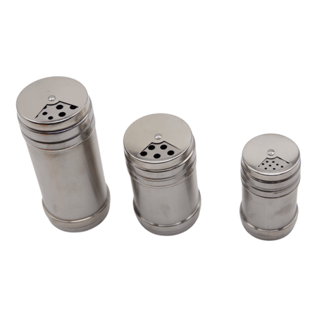 أكواب ملح وفلفل من الفولاذ المقاوم للصدأ