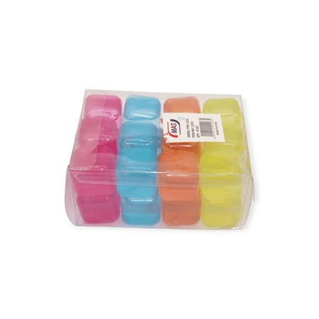 مكعبات الثلج الملونه