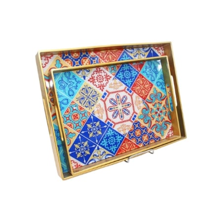 طفرية.تقديم تراثي نقش عسيري ممتازة زجاجية