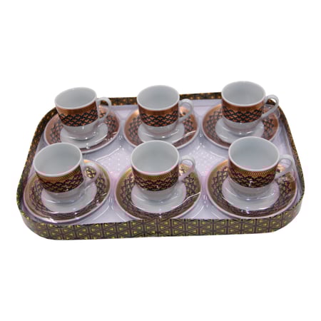 فناجيل قهوة تركية ملونة أواني ماس