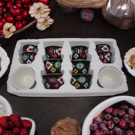 فناجيل قهوة عسيري اسود