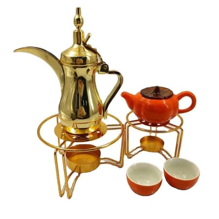 قاعدة شمع ذهبية أنيقة ومرتبه استل استيل الاصلي