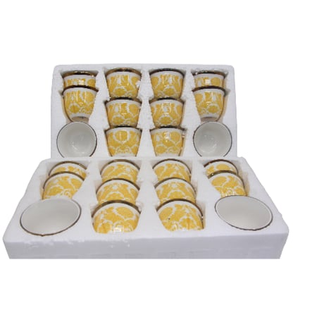 طقم فنجان قهوة تراثي بتصميم عربي اصيل من اواني ماس الرياض