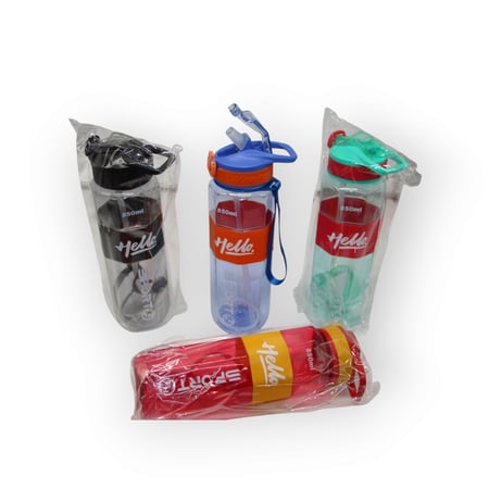 زجاجة ماء رياضية بلاستيك