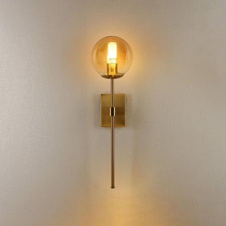 إضاءة لوميا جدارية لون ذهبي تصميم مميز وجميل إنارة جدارية عصرية وراقية.