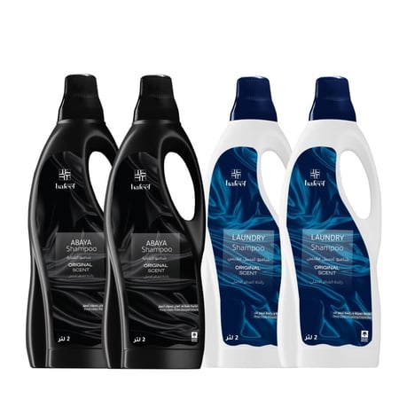 هفيف شامبو ملابس وشامبو عبايات 2 لتر كرتون 4 عبوات