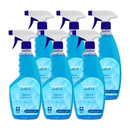 منظف وملمع زجاج هفيف 650مل 6 عبوات خالي من الأمونيا