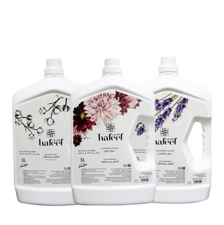 هفيف مطهر ومنظف ارضيات 3 لتر روائح متعددة كرتون 3 عبوات برائحة الحرم