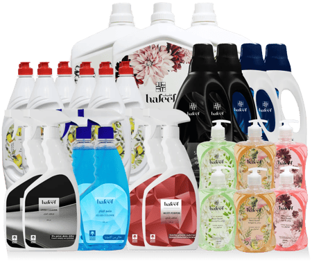 باقة هفيف للتنظيف اليومية 25 عبوة منظفات منزلية كاملة