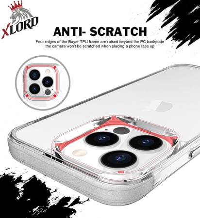 مجموعة حماية ايفون 14 كفر ايفون 14 شفاف مع حماية كاميرا ايفون 14